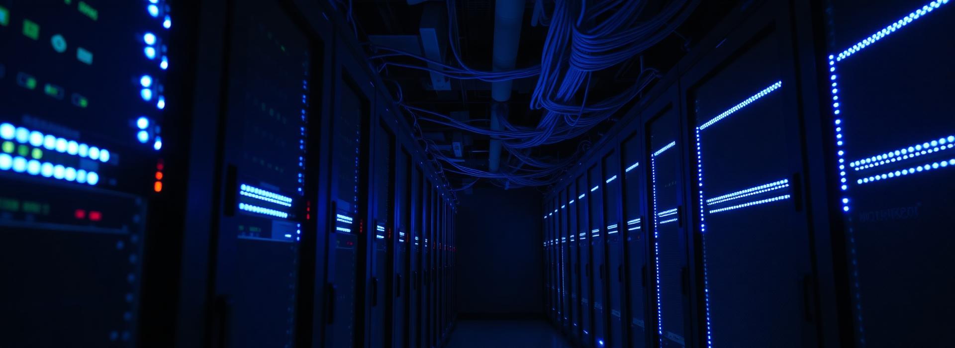 Server racks in a data centre